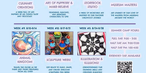 Summer Art Camp at The Giggling Pig of Shelton!