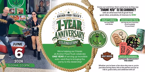 Anchor Food Truck\u2019s 1-Year Anniversary Celebration!
