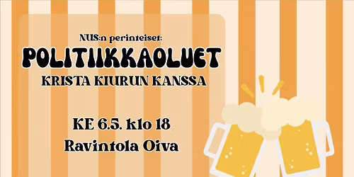 Politiikkaoluet Krista Kiurun kanssa