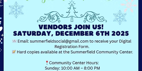 Annul Holiday Craft & Vendor Fair