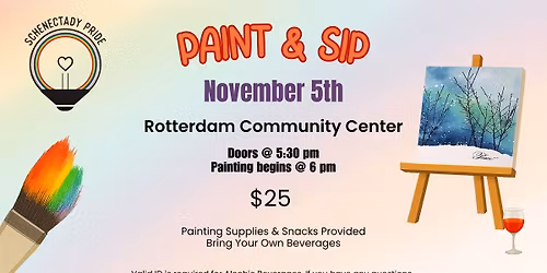 Schenectady Pride Paint n' Sip