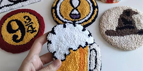 Halloween punch needle workshop