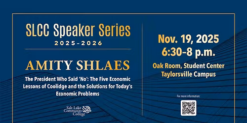 SLCC Speaker Series: Amity Shlaes