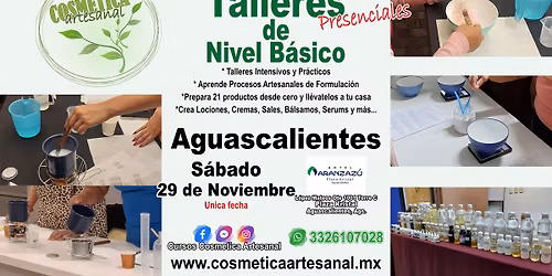 Talleres de Nivel B\u00e1sico de Cosm\u00e9tica Artesanal, Aguascalientes