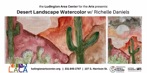 Desert Landscape Watercolor w\/ Richelle Daniels