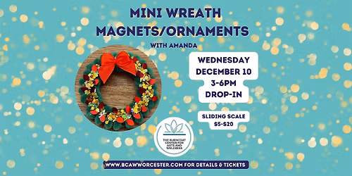 Mini Wreath Magnets and\/or Ornaments