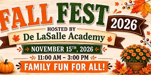 De LaSalle Academy Fall Fest 2026 featuring the SWFL Vendors for a Cause Vendor Village