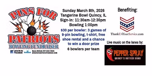 2026 Pins For Patriots Bowling Fundraiser 