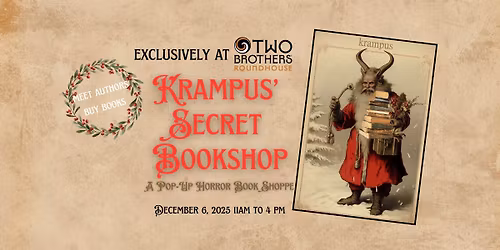 Krampus' Secret Bookshop at Two Brothers Roundhouse