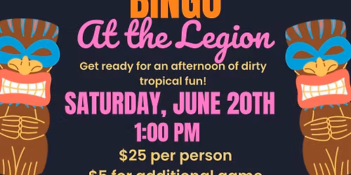 Afternoon Dirty Bingo with Christine! \ud83c\udf3a