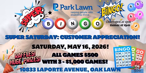\ud83c\udf89\ud83c\udfb1 SUPER SATURDAY: CUSTOMER APPRECIATION BINGO! \ud83c\udfb1\ud83c\udf89