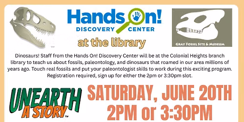 Hands On! at the Colonial Heights branch library!