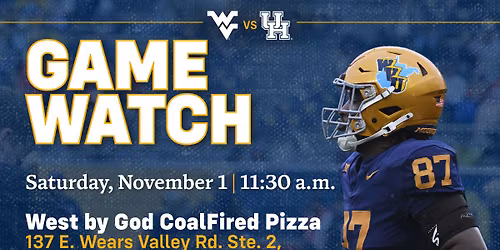 WVU vs Houston Game Watch in Pigeon Forge, TN!