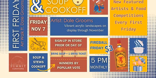 First Friday Art Walk & Monthly Cookoff