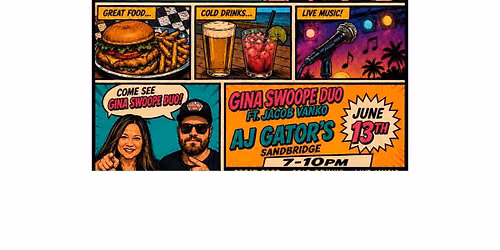 Gina Swoope Duo ft Jacob Vanko debut at AJ Gators in Redmill- Sandbridge