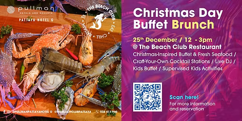 Christmas Day Buffet Brunch @The Beach Club Pattaya