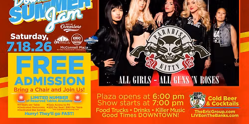 5th Annual DOWNTOWN SUMMER JAM with PARADISE KITTY