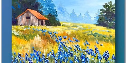 Springtime painting with chocolate and wine tasting