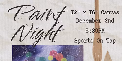 Snowman Paint Night 12" x 16" canvas