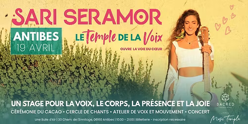 Sari Seramor - Le Temple de la Voix - Antibes