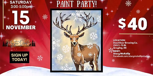 Brush and Barrel Paint Party - Mystic Deer