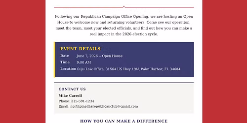 N Pinellas Campaign Office- Grand Opening