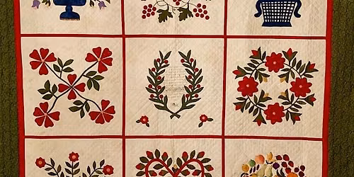 Appliqu\u00e9 - 9 Baltimore Album Blocks - Lovely Lane Museum
