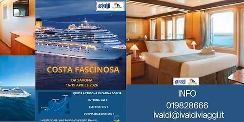Costa Fascinosa: Crociera Savona-Barcellona-Marsiglia