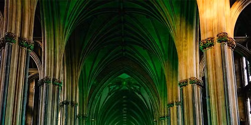 Sober Sunrise Silent Disco inside Manchester Cathedral
