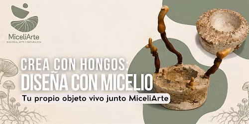 CREA CON HONGOS: dise\u00f1a tu propio objeto vivo con micelio