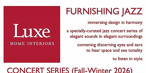 FURNISHING JAZZ (Fall-Winter 2026) - a chamber jazz concert series