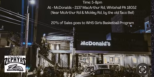 DINE & DONATE At McDonalds