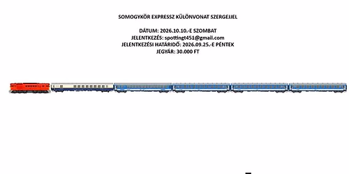 SOMOGYK\u00d6R EXPRESSZ K\u00dcL\u00d6NVONAT SZERGEJJEL