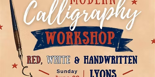 Red, White & Handwriting: A Modern Calligraphy Experience