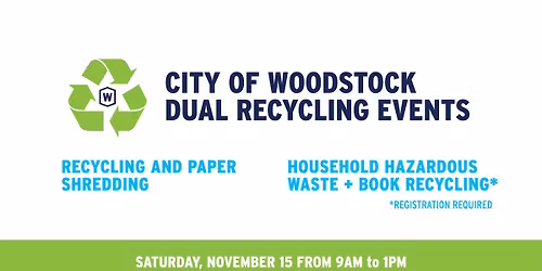 City of Woodstock Recycling Events