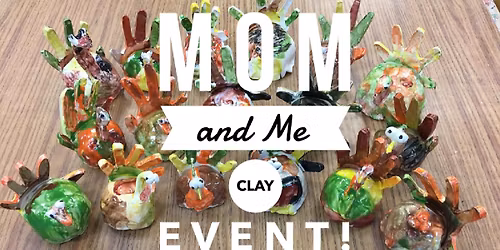 Mom and Me Clay Handprint Turkey