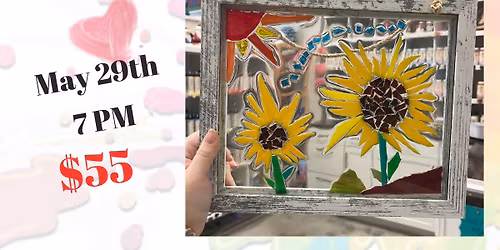 Glass & Resin on Glass Frame Workshop