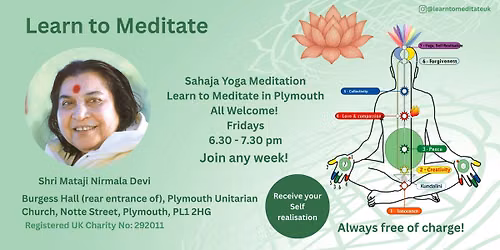 Learn to meditate in Plymouth - Free 6 week course - Get Connected