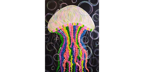 Neon Jelly Fish - Paint and Sip in Sacramento | Classpop!\u2122