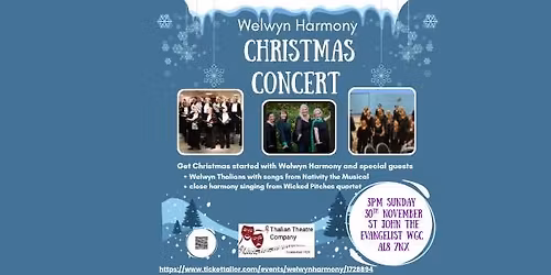Welwyn Harmony Christmas concert