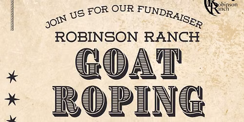 Goat Roping Fundraiser