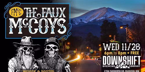 The Faux McCoy Duo coming back to Downshift Brewing!