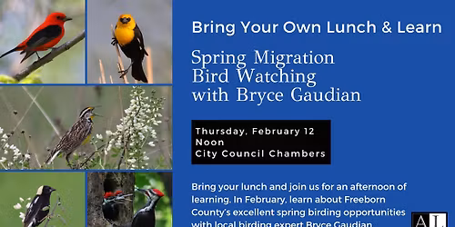 Bring Your Own Lunch and Learn: Spring Migration Bird Watching