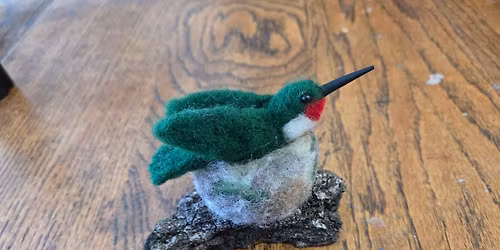 Needle Felted Hummingbird 