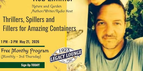 Rob Zimmer - Thrillers, Spillers and Fillers for Amazing Outdoor Containers