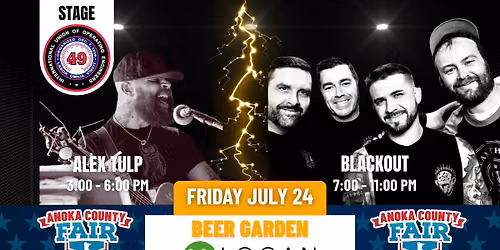 Alex Tulp & Blackout in the Beer Garden at The Anoka County Fair