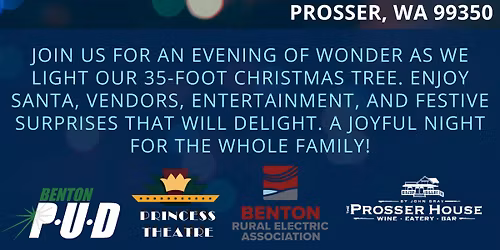 Save the Date! Prosser Christmas Tree Lighting