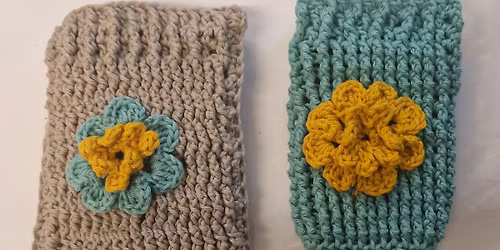 Make a crochet lined glasses\/mobile phone case with Margaret Arscott on Saturday 28th March, 2026