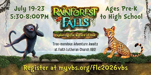 2026 VBS \u2013 Rainforest Falls: Exploring the Nature of God