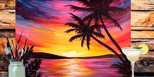 Tropical Sunset Paint and Sip Night
